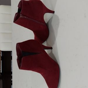 Velvet booties for womens